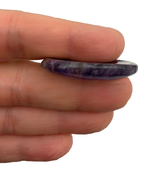 Amethyst Worry Stone - Wonderful grounding crystal for easing worries and stress - Chakra Palace