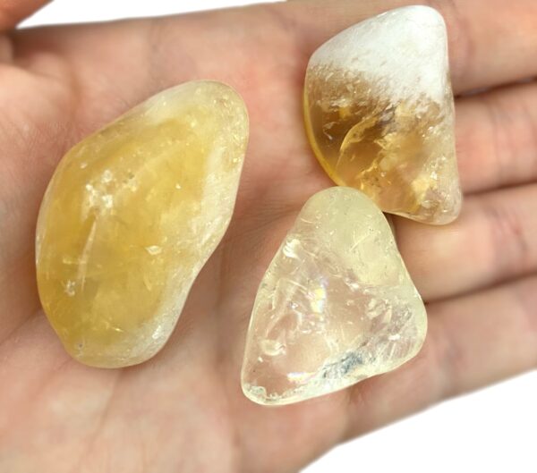 Citrine Tumbled Stone Crystal x1 - Perfect for optimism, wealth, fresh beginnings, & chakra work - Image 2