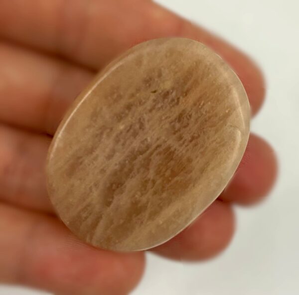 Moonstone Worry Stone - Healing Crystal - Perfect for new beginnings, calmness, emotional support, and good fortune