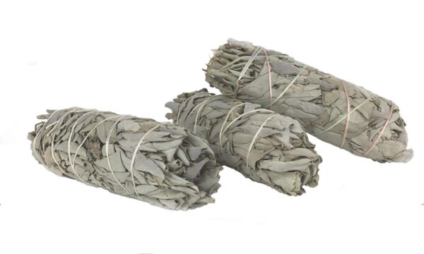 White California Sage Smudge Sticks - Three 4" Sticks -  CA Premium Grade - Perfect for banishing negativity!