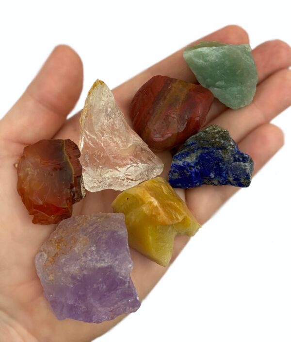 Chakra Healing Crystal Kit: Begin your spiritual & healing journey with everything you need -7 Chakra Crystals, 4" California Sage, Shell, + Instructions - premium grade sage - Image 2