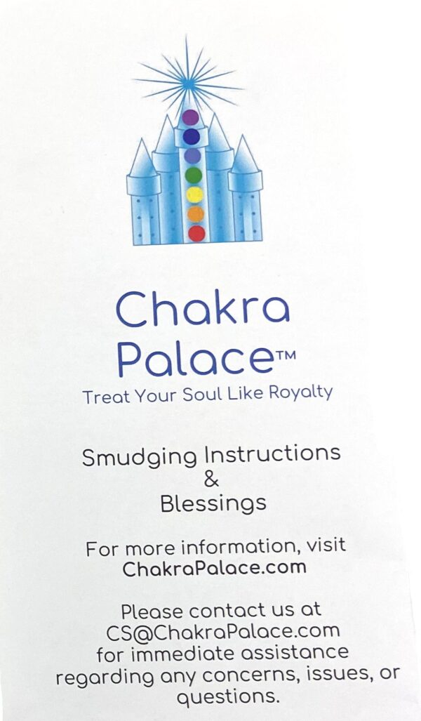 Blue Sage Smudge Sticks 3-pack Kit -  4" with White Sage Bundle 2-pack 4" and Palo Santo Stick 4" - Instructions - Chakra Palace